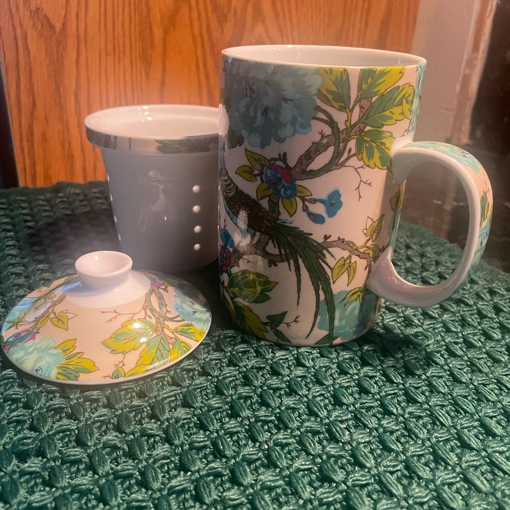 Cost Plus World Market Ceramic Mug with Lid